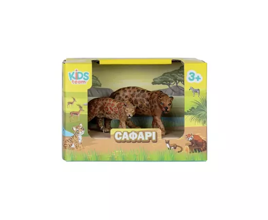 Фигурка Kids Team набор Сафари Леопард и его детеныш (Q9899-A22_1), изображение 2 Фигурка Kids Team набор Сафари Леопард и его детеныш (Q9899-A22_1), изображение 2