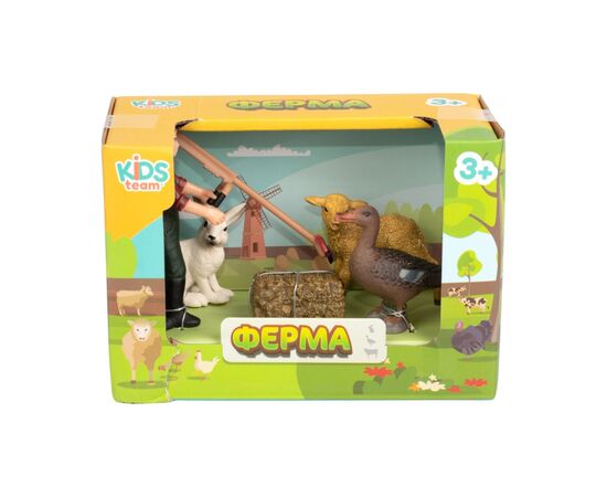 Фигурка Kids Team набор Ферма фермер, утка, ягнёнок, кролик (Q9899-T7_6), изображение 2 Фигурка Kids Team набор Ферма фермер, утка, ягнёнок, кролик (Q9899-T7_6), изображение 2