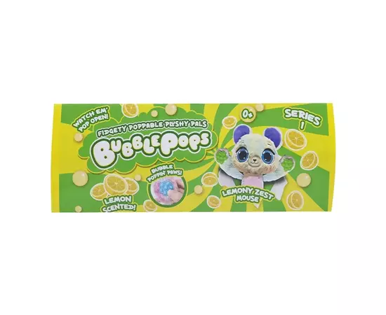 Мягкая игрушка Bubble Pops Лимонный мышонок 20 см (2402005/3), изображение 2 Мягкая игрушка Bubble Pops Лимонный мышонок 20 см (2402005/3), изображение 2