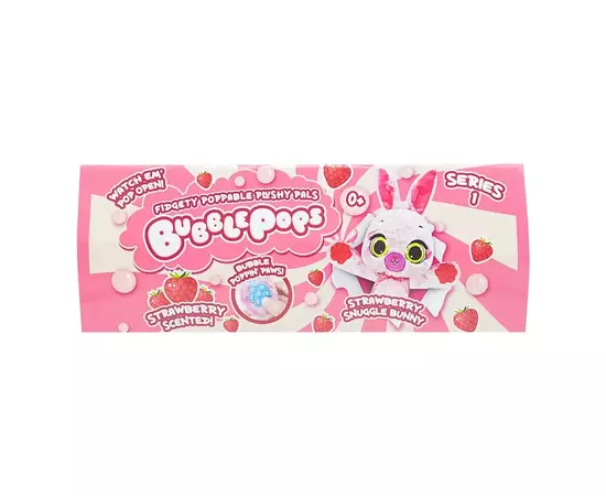 Мягкая игрушка Bubble Pops Клубничный зайчонок 20 см (2402005/4), изображение 2 Мягкая игрушка Bubble Pops Клубничный зайчонок 20 см (2402005/4), изображение 2