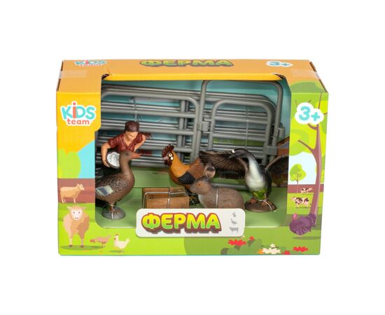 Фигурка Kids Team набор Ферма фермерша, утка, гусь, петух, кролик (Q9899-X14_3), изображение 2 Фигурка Kids Team набор Ферма фермерша, утка, гусь, петух, кролик (Q9899-X14_3), изображение 2