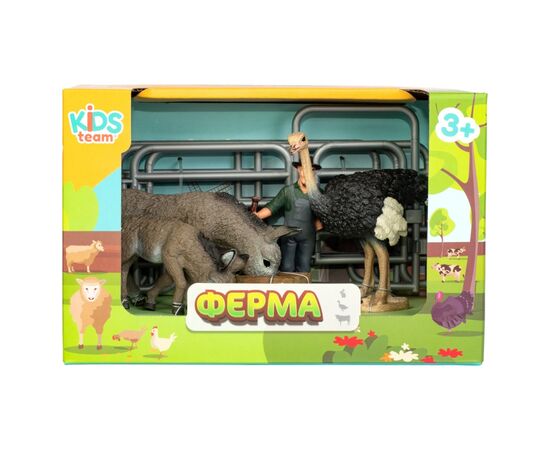 Фигурка Kids Team набор Ферма фермерша,индюк, осёл, ослёнок (Q9899-X20_4), изображение 2 Фигурка Kids Team набор Ферма фермерша,индюк, осёл, ослёнок (Q9899-X20_4), изображение 2
