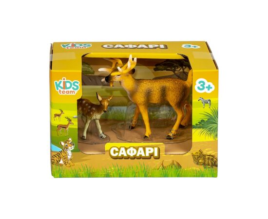Фигурка Kids Team набор Олень с олененком (Q9899-A38_4), изображение 2 Фигурка Kids Team набор Олень с олененком (Q9899-A38_4), изображение 2