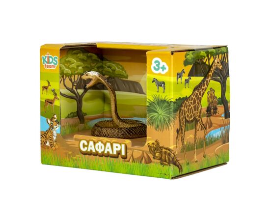 Фигурка Kids Team Сафари Королевская Кобра (Q9899-A80_5), изображение 2 Фигурка Kids Team Сафари Королевская Кобра (Q9899-A80_5), изображение 2