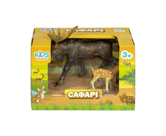 Фигурка Kids Team Сафари Лось и лосёнок (Q9899-A25_2), изображение 2