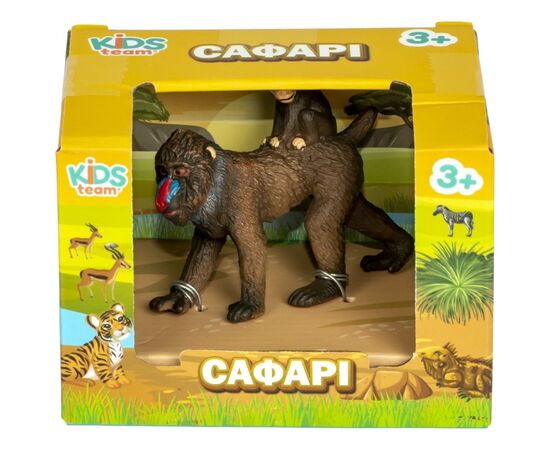 Фигурка Kids Team Сафари самка Мандрил с ребёнком (Q9899-A81_5), изображение 2 Фигурка Kids Team Сафари самка Мандрил с ребёнком (Q9899-A81_5), изображение 2