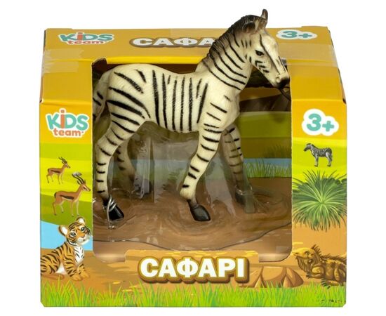 Фигурка Kids Team Сафари Зебра (Q9899-A80_3), изображение 2 Фигурка Kids Team Сафари Зебра (Q9899-A80_3), изображение 2