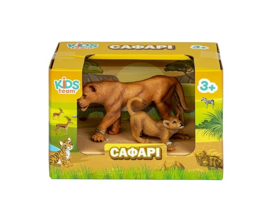 Фигурка Kids Team Сафари Львица и львёнок (Q9899-A31_2), изображение 2 Фигурка Kids Team Сафари Львица и львёнок (Q9899-A31_2), изображение 2