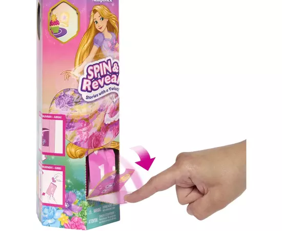 Кукла Disney Princess Набор-сюрприз с Рапунцель Крути и проявляй (HTV86), изображение 5 Кукла Disney Princess Набор-сюрприз с Рапунцель Крути и проявляй (HTV86), изображение 5