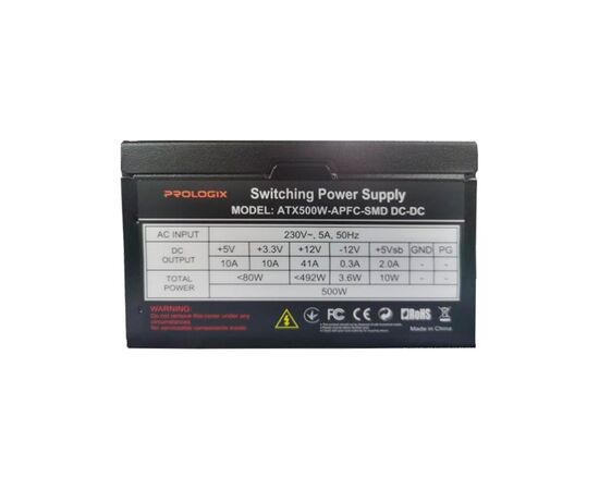 Блок питания Prologix 500W (Prologix 500W APFC_Bulk)