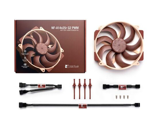 Кулер для корпуса Noctua NF-A14x25r G2 PWM, изображение 4 Кулер для корпуса Noctua NF-A14x25r G2 PWM, изображение 4