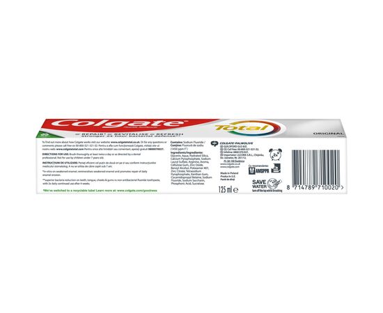 Зубная паста Colgate Total Original 125 мл (8714789710020), изображение 4