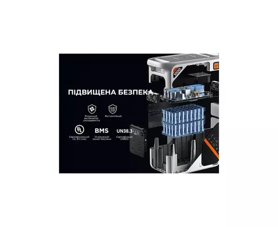 Зарядна станція Litheli 1800W 1069Wh (U20EH17-0A200), зображення 3 Зарядна станція Litheli 1800W 1069Wh (U20EH17-0A200), зображення 3