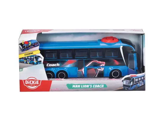 Спецтехника Dickie Toys Туристический автобус Ман 26,5 см (3744017), изображение 5 Спецтехника Dickie Toys Туристический автобус Ман 26,5 см (3744017), изображение 5