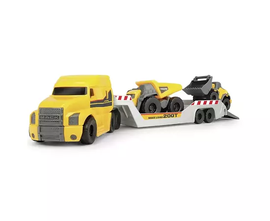 Спецтехніка Dickie Toys Вантажівка Мак з технікою Вольво (3725005), зображення 2 Спецтехніка Dickie Toys Вантажівка Мак з технікою Вольво (3725005), зображення 2