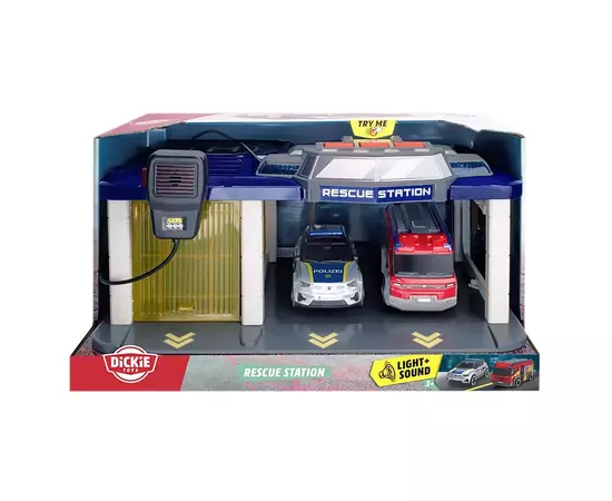 Игровой набор Dickie Toys Спасательная станция со звук. и свет. эффект., 2 машины (3716026), изображение 6