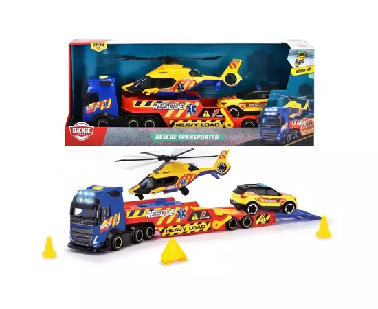Игровой набор Dickie Toys Транспортер спасательных служб со звук. и свет. эффектами (3717005), изображение 6