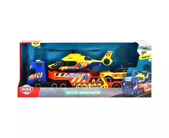 Игровой набор Dickie Toys Транспортер спасательных служб со звук. и свет. эффектами (3717005), изображение 7