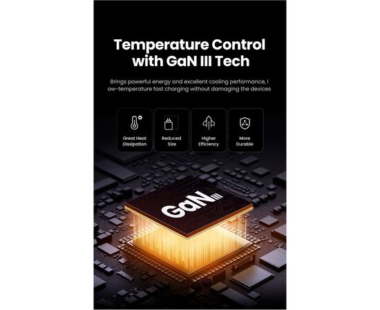 Зарядное устройство Ugreen 3xUSB 65W (2хUSB-C+USB-A) Gan Nexode Pro X755 (25871), изображение 11 Зарядное устройство Ugreen 3xUSB 65W (2хUSB-C+USB-A) Gan Nexode Pro X755 (25871), изображение 11