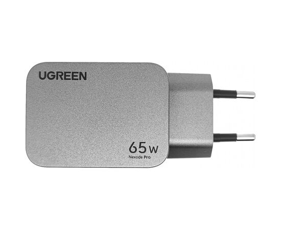 Зарядное устройство Ugreen 3xUSB 65W (2хUSB-C+USB-A) Gan Nexode Pro X755 (25871), изображение 2 Зарядное устройство Ugreen 3xUSB 65W (2хUSB-C+USB-A) Gan Nexode Pro X755 (25871), изображение 2