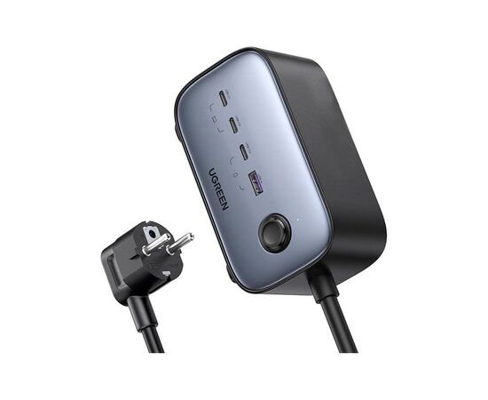 Зарядное устройство Ugreen 4xUSB 100W Nexode Pro (3хUSB-C+USB-A+2хSchuko) CD270 (60167), изображение 4 Зарядное устройство Ugreen 4xUSB 100W Nexode Pro (3хUSB-C+USB-A+2хSchuko) CD270 (60167), изображение 4