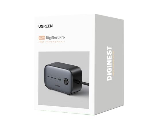 Зарядное устройство Ugreen 4xUSB 100W Nexode Pro (3хUSB-C+USB-A+2хSchuko) CD270 (60167), изображение 7 Зарядное устройство Ugreen 4xUSB 100W Nexode Pro (3хUSB-C+USB-A+2хSchuko) CD270 (60167), изображение 7