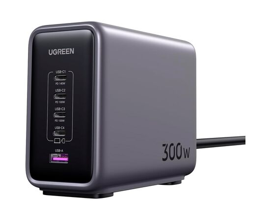 Зарядное устройство Ugreen 5xUSB 300W Nexode (5хUSB-C) CD333 (90903B)
