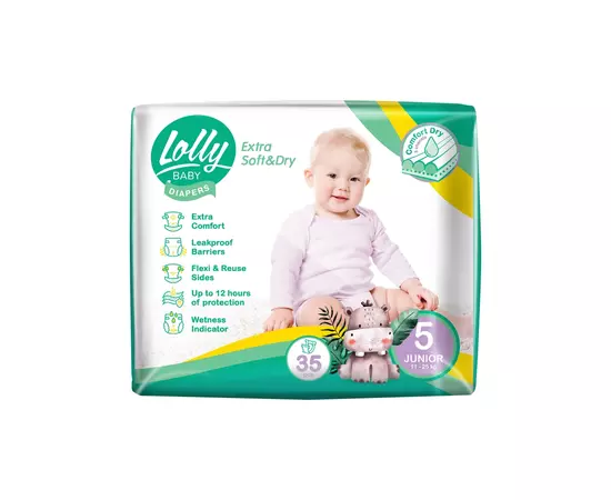 Підгузки Lolly Soft Junior 5 11-25 кг 35 шт (4820174981273)