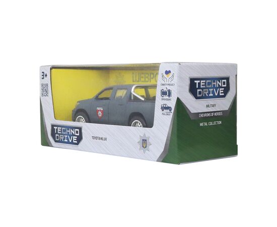 Машина Battat серии Шевроны Героев - Toyota Hilux - ОШБр НПУ Лють (KM6118F), изображение 5 Машина Battat серии Шевроны Героев - Toyota Hilux - ОШБр НПУ Лють (KM6118F), изображение 5