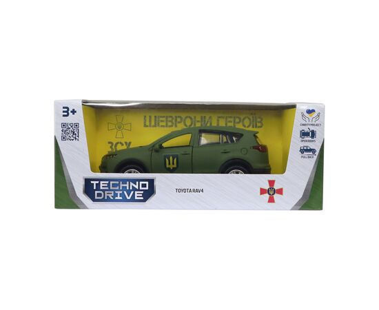 Машина Battat серии Шевроны Героев - Toyota RAV4 - Сухопутные войска ВСУ (KM6198M2), изображение 6 Машина Battat серии Шевроны Героев - Toyota RAV4 - Сухопутные войска ВСУ (KM6198M2), изображение 6