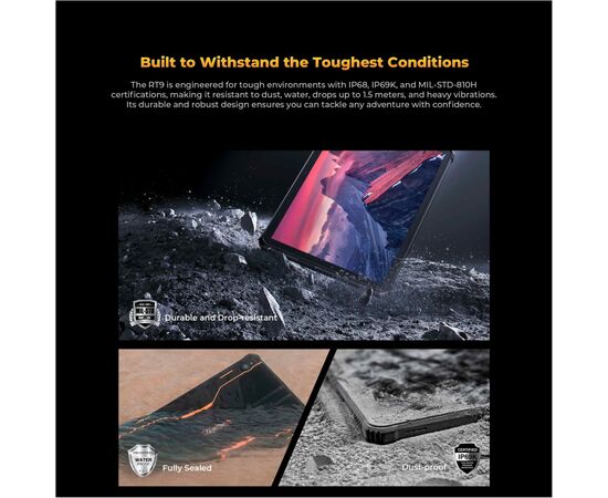 Планшет OUKITEL RT9 6/256GB LTE Orange (6931940766838), изображение 8 Планшет OUKITEL RT9 6/256GB LTE Orange (6931940766838), изображение 8