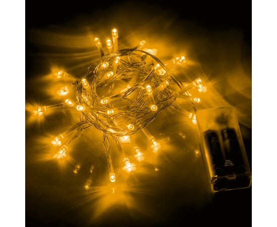 Гирлянда YES! Fun Нить 41 LED Тепло-белая 2.8 м Статическая На батарейках (975054), изображение 3 Гирлянда YES! Fun Нить 41 LED Тепло-белая 2.8 м Статическая На батарейках (975054), изображение 3