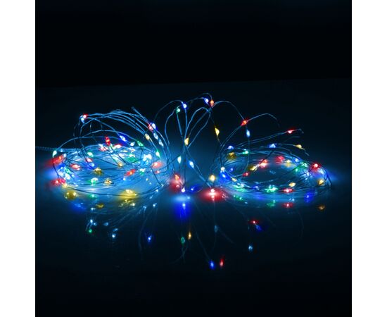 Гирлянда YES! Fun Нить на медной проволоке 100 LED Разноцветная 10 м Статическая USB (975037), изображение 3 Гирлянда YES! Fun Нить на медной проволоке 100 LED Разноцветная 10 м Статическая USB (975037), изображение 3