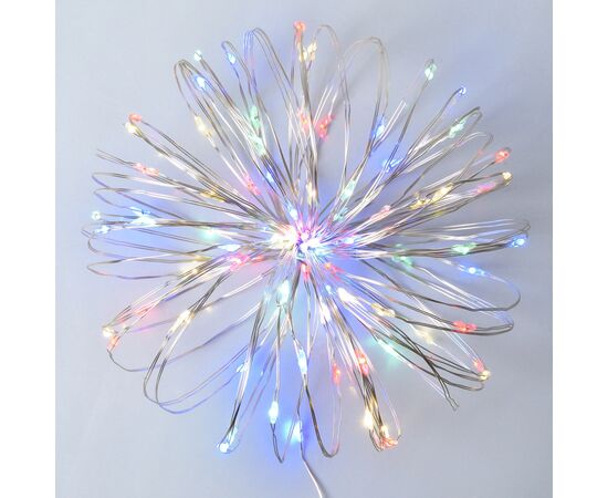 Гірлянда YES! Fun Нитка на мідному дроті 100 LED Різнокольорова 10 м Статична USB (975037)