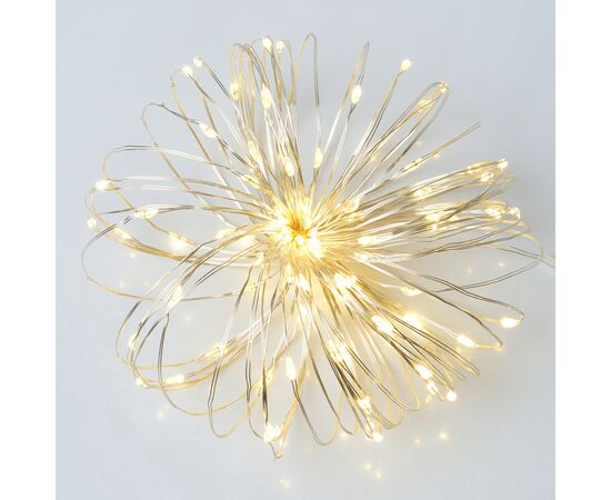 Гірлянда YES! Fun Нитка на мідному дроті 100 LED Тепло-біла 10 м Статична USB (975035)