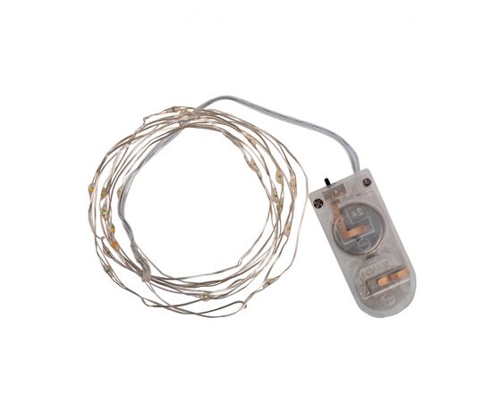 Гирлянда YES! Fun Нить на медной проволоке 20 LED Разноцветная 2 м Статичная На батарейках (975022), изображение 2