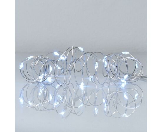 Гірлянда YES! Fun Нитка на мідному дроті 20 LED Холодно-біла 2 м Статична На батарейках (975021)