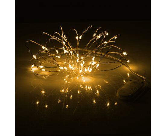 Гирлянда YES! Fun Нить на медной проволоке 40 LED Тепло-белая 4 м Статичная На батарейках (975027), изображение 3 Гирлянда YES! Fun Нить на медной проволоке 40 LED Тепло-белая 4 м Статичная На батарейках (975027), изображение 3
