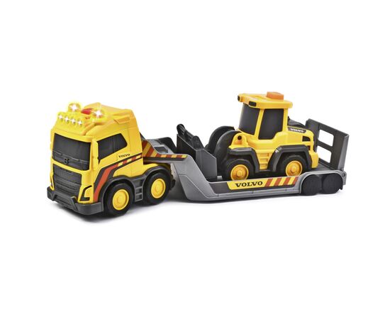 Спецтехника Dickie Toys Грузовик Вольво со звук. и свет. эффект., с погрузчиком, 32 см (3725009)