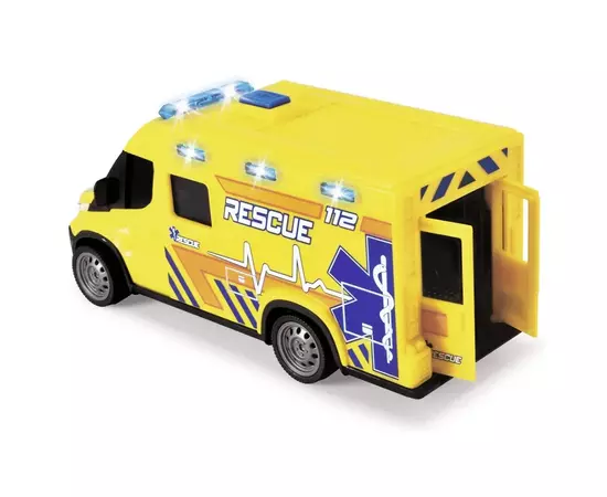 Игровой набор Dickie Toys Автомобиль Скорая помощь с носилками, со звук. и свет. эффект., 1:32 18 см (3713014), изображение 3 Игровой набор Dickie Toys Автомобиль Скорая помощь с носилками, со звук. и свет. эффект., 1:32 18 см (3713014), изображение 3