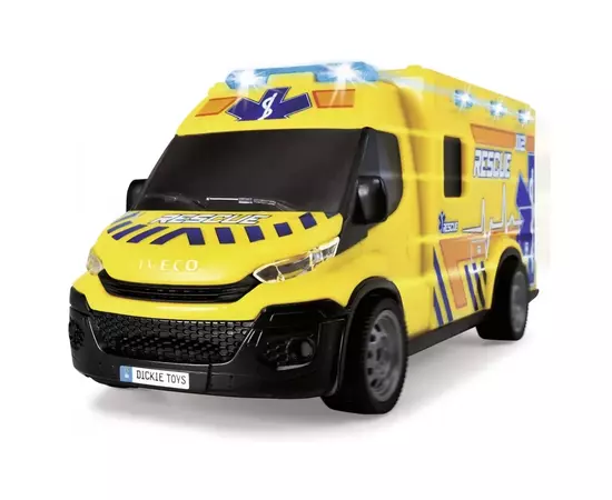 Игровой набор Dickie Toys Автомобиль Скорая помощь с носилками, со звук. и свет. эффект., 1:32 18 см (3713014), изображение 4 Игровой набор Dickie Toys Автомобиль Скорая помощь с носилками, со звук. и свет. эффект., 1:32 18 см (3713014), изображение 4