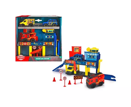 Игровой набор Dickie Toys SOS. Служба спасения Микро (3713017), изображение 2 Игровой набор Dickie Toys SOS. Служба спасения Микро (3713017), изображение 2