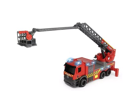 Ігровий набір Dickie Toys Пожежна машина Мерседес з телескопічною драбиною, зі звук. та світл. ефектами 23 см (3714023)