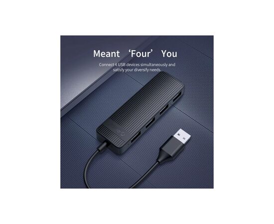 Концентратор Choetech USB 3.1 to 3хUSB 3.0+RJ45(1GB) Ethernet 4in1 (HUB-U02-BK), изображение 4 Концентратор Choetech USB 3.1 to 3хUSB 3.0+RJ45(1GB) Ethernet 4in1 (HUB-U02-BK), изображение 4