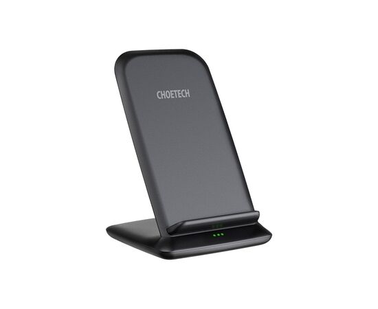 Зарядное устройство Choetech 15W Fast Wireless Charging Stand 2coils black (T555-F-BK), изображение 2 Зарядное устройство Choetech 15W Fast Wireless Charging Stand 2coils black (T555-F-BK), изображение 2