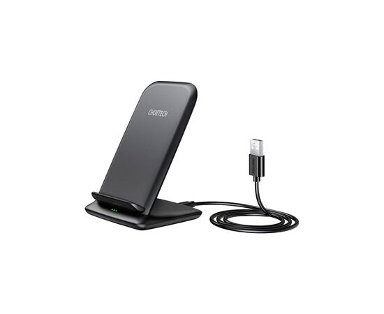 Зарядное устройство Choetech 15W Fast Wireless Charging Stand 2coils black (T555-F-BK), изображение 3 Зарядное устройство Choetech 15W Fast Wireless Charging Stand 2coils black (T555-F-BK), изображение 3
