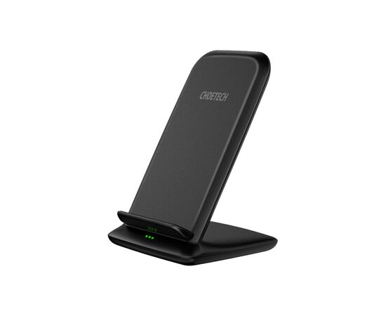Зарядний пристрій Choetech 15W Fast Wireless Charging Stand 2coils black (T555-F-BK)