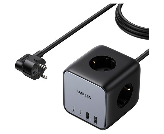 Зарядное устройство Ugreen 4xUSB 65W DigiNest Cube (2хUSB-C+2xUSB-A) CD268 (60113), изображение 2 Зарядное устройство Ugreen 4xUSB 65W DigiNest Cube (2хUSB-C+2xUSB-A) CD268 (60113), изображение 2