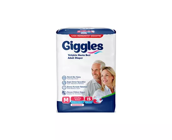 Підгузки для дорослих Giggles Medium 15 шт (8680131204397)