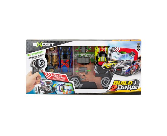 Игровой набор Silverlit BUILD 2 DRIVE DUO PACK RACE SET, ЖК, 2,4 GHz (ГГц), желтая и синяя (20705), изображение 2 Игровой набор Silverlit BUILD 2 DRIVE DUO PACK RACE SET, ЖК, 2,4 GHz (ГГц), желтая и синяя (20705), изображение 2